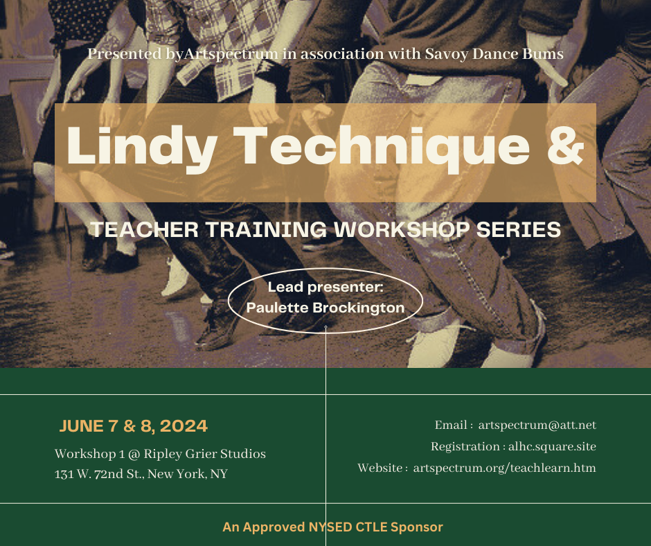 Lindy Teacher Training Flyer